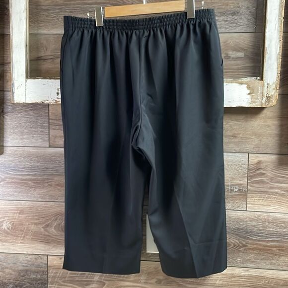 Alfred Dunner Dressy Capri Pants, Size 14, Black - Picture 3 of 4